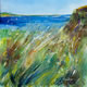 Art - Gusty Winds Mixed Media Painting - Coast View