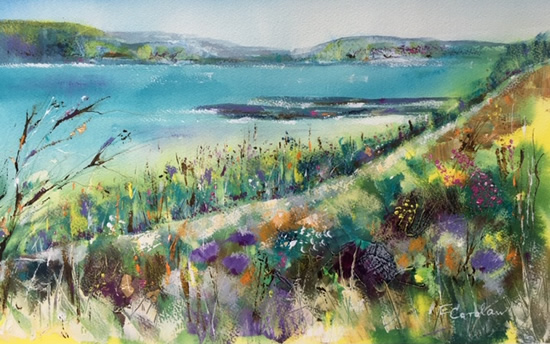 Coastal Path Painting - Woking Art Gallery