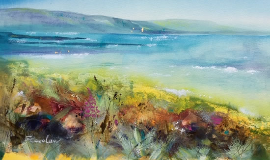 North Cornwall Beach & Sea View Painting - Art Gallery