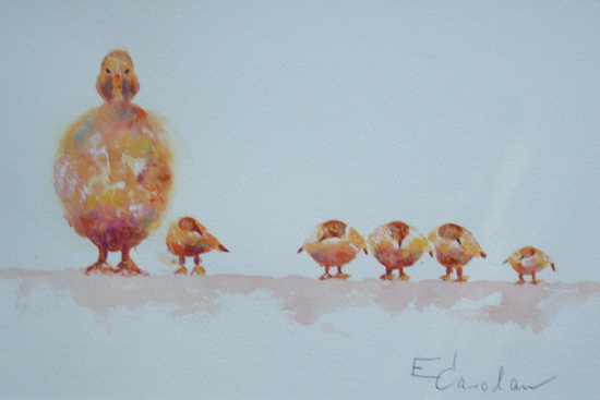 Duck & Ducklings - Art Gallery